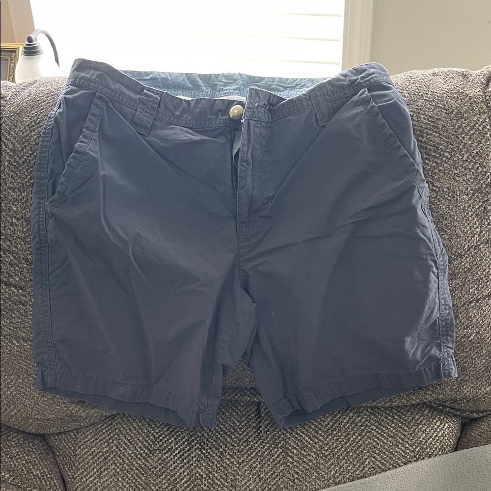 Columbia Men's Navy Blue Flat Front Casual Shorts